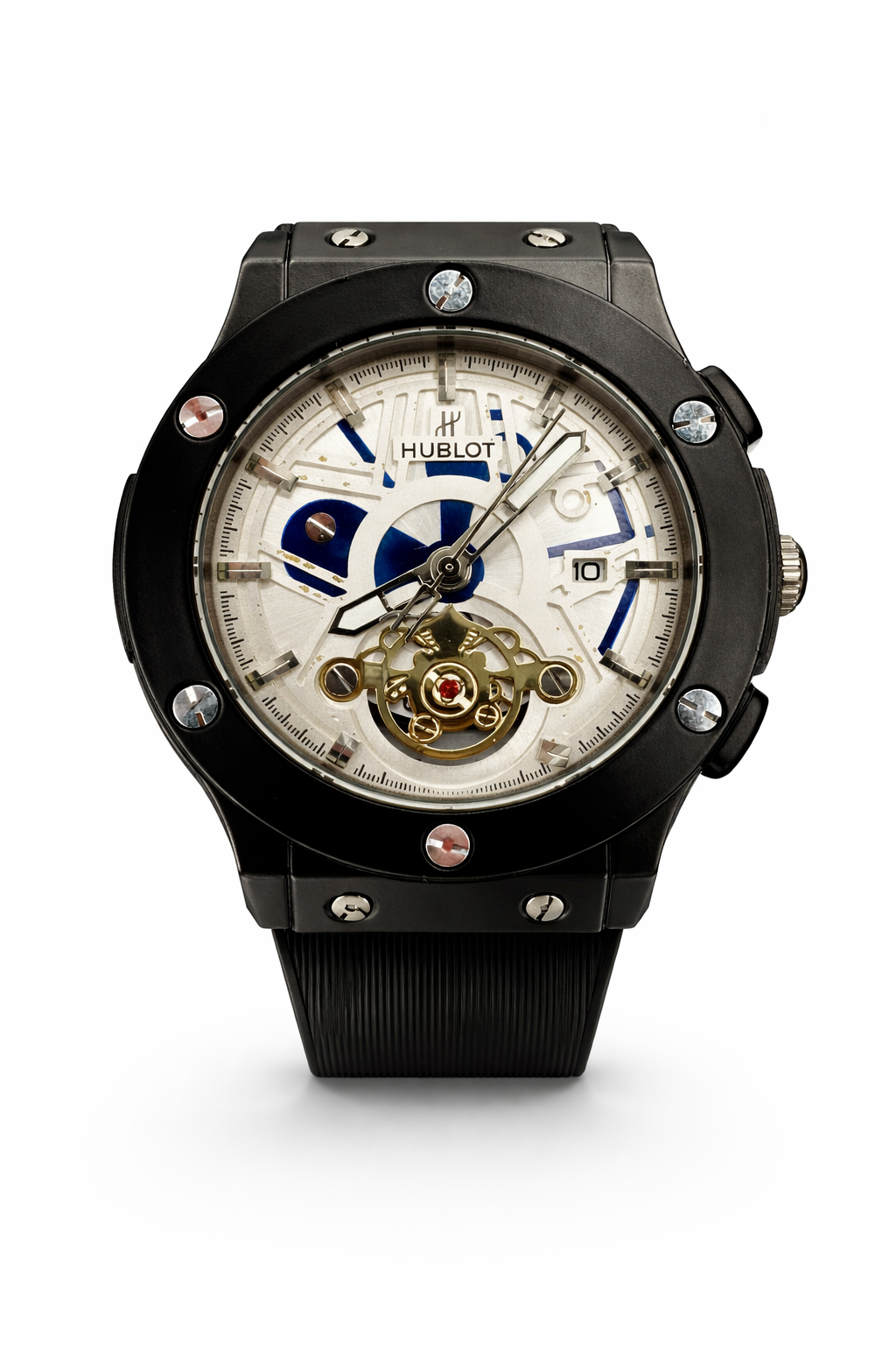 Hublot Classic Fusion–Style Automatic Open Heart.