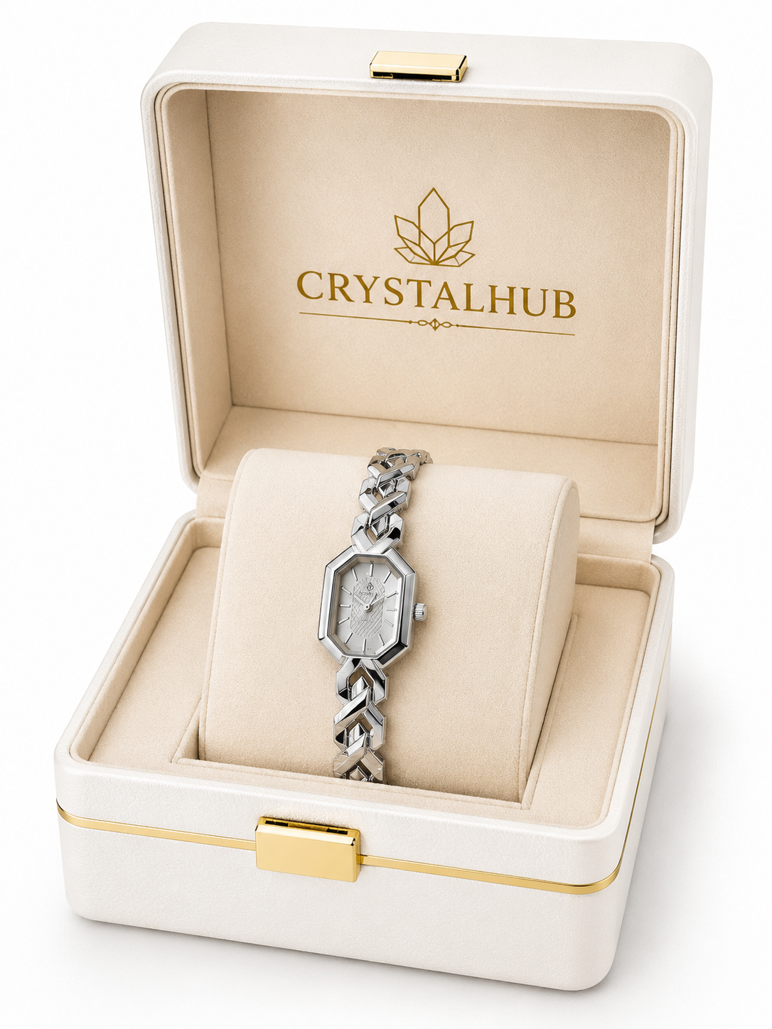 octagonal-cased women's fashion wristwatch