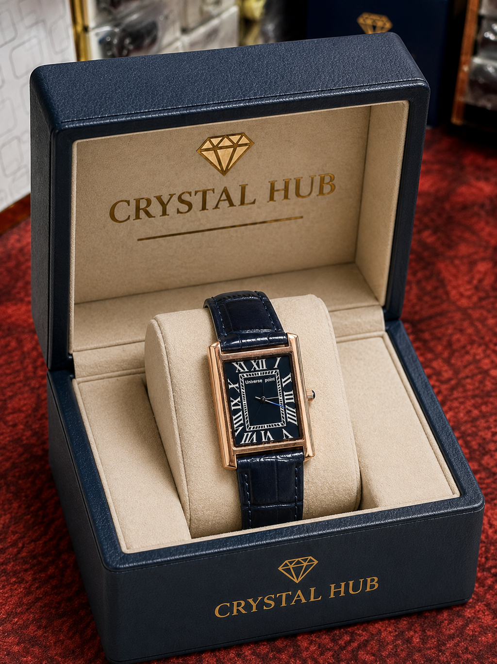 Emerald Luxe Rectangular Watch