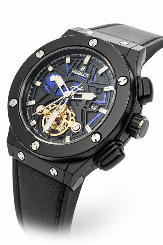 Hublot Classic Fusion–Style Automatic Open Heart.